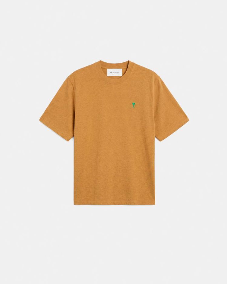 QUOTA - BOXY TSHIRT WITH CONTR A414 OCHRE