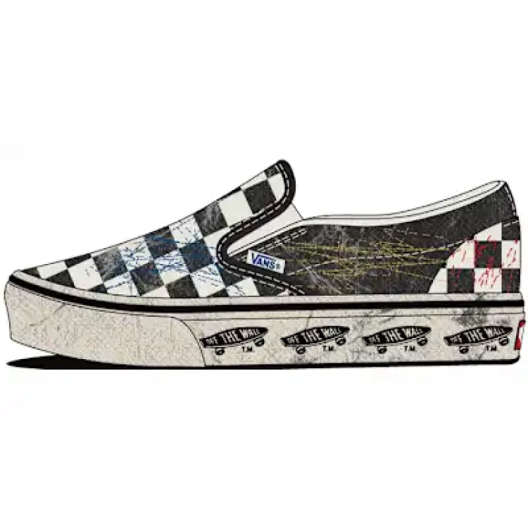 Classic Slip-On - BLACK/MULTI